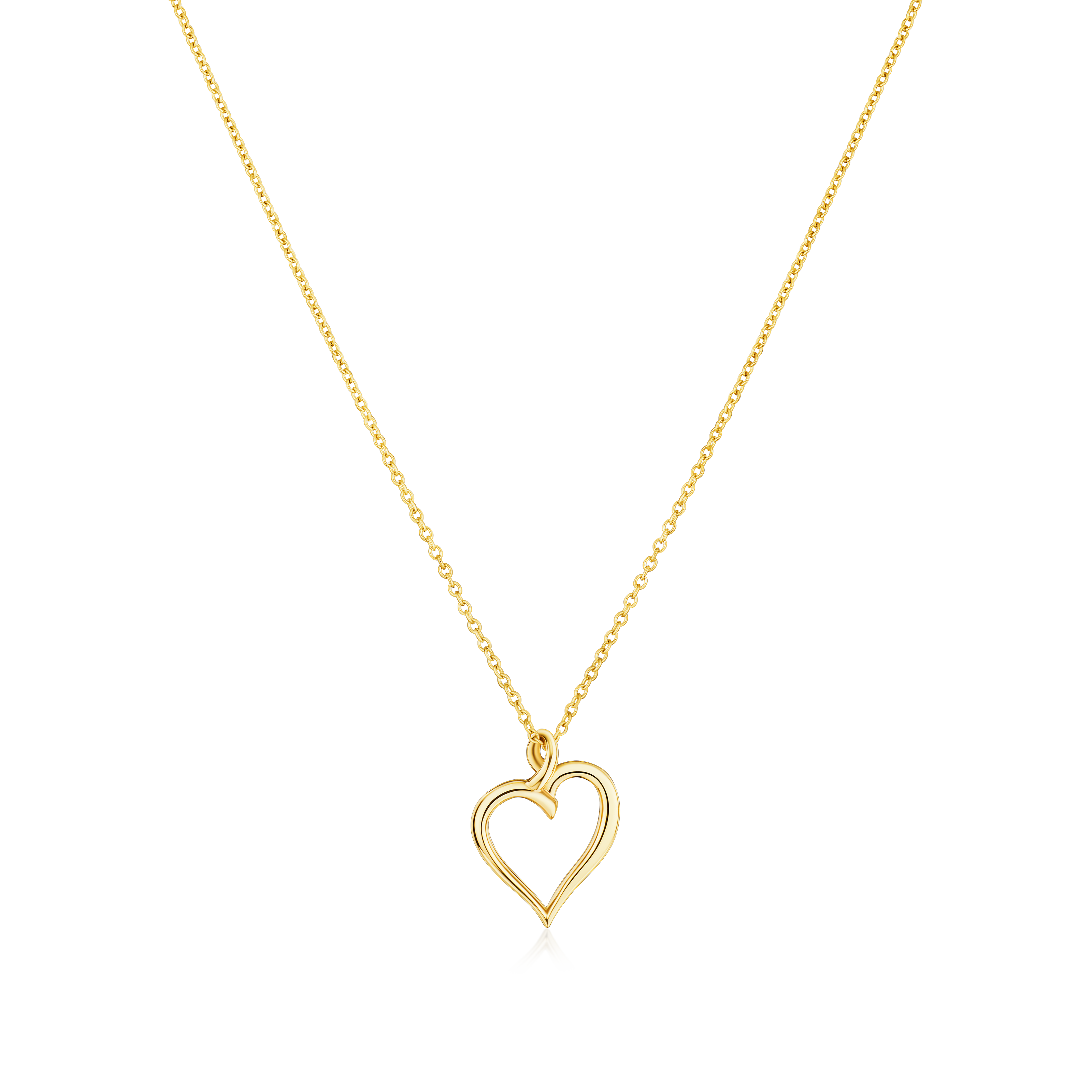 9ct Yellow Gold Heart Pendant