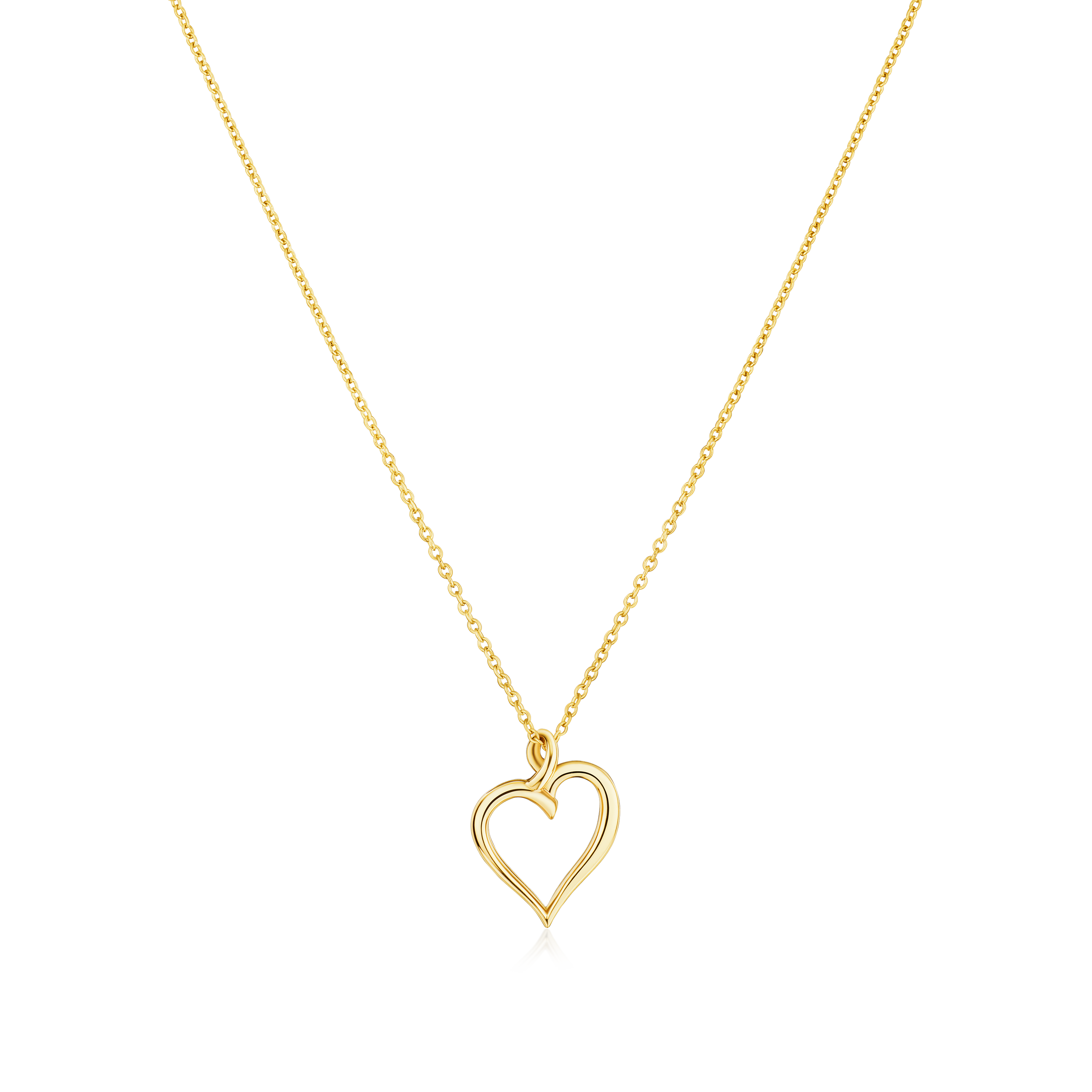 9ct Yellow Gold Heart Pendant