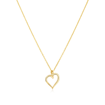9ct Yellow Gold Heart Pendant