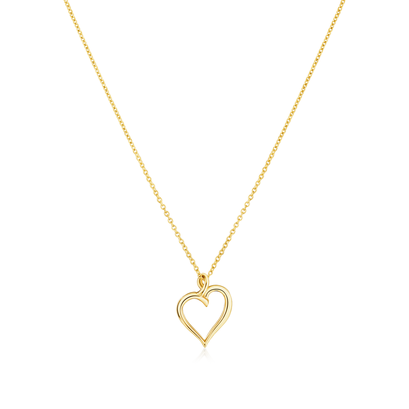9ct Yellow Gold Heart Pendant