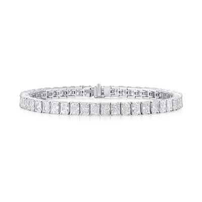 9.36ct Radiant Cut Diamond Line Bracelet