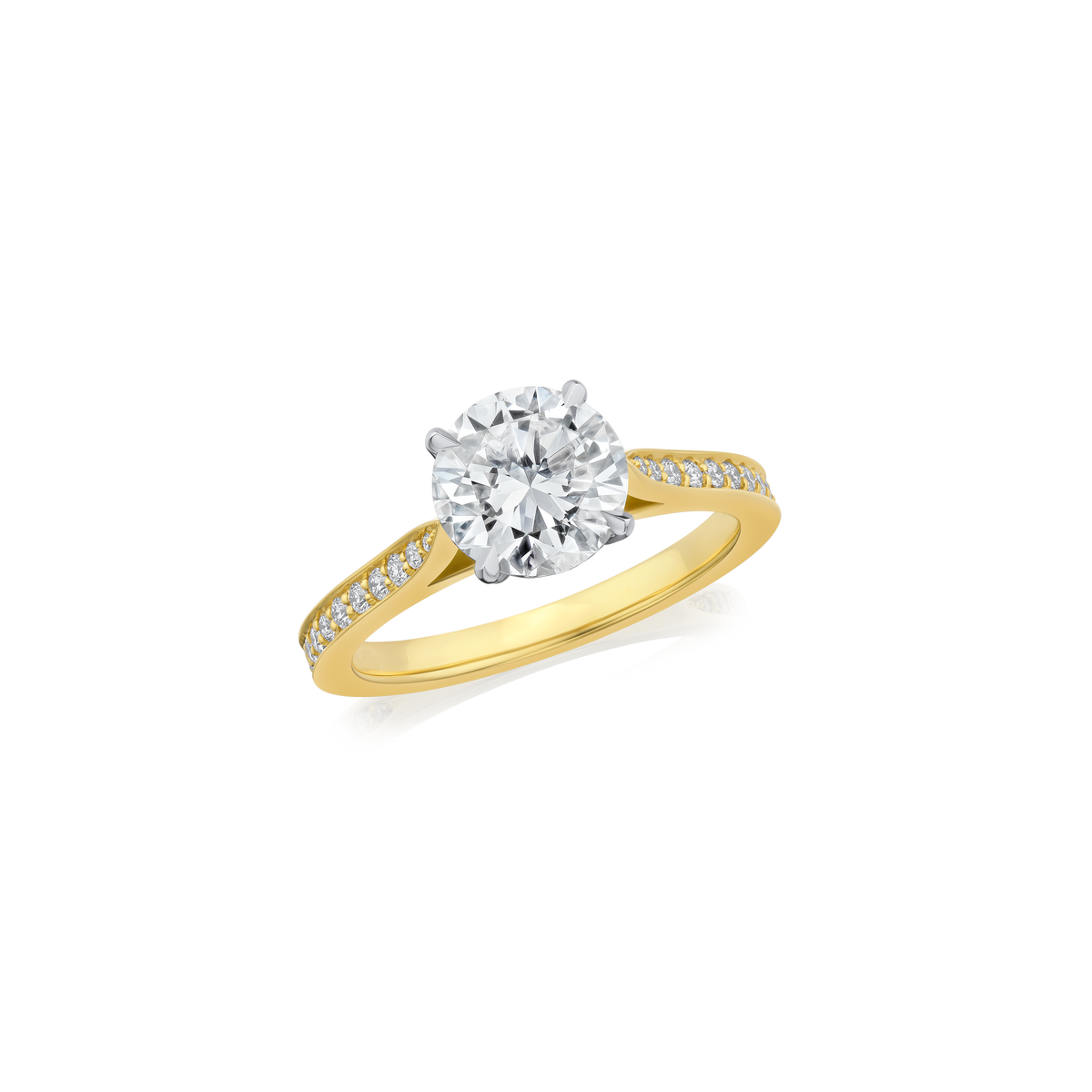 1.73ct Round Brilliant Cut Diamond Solitaire Ring