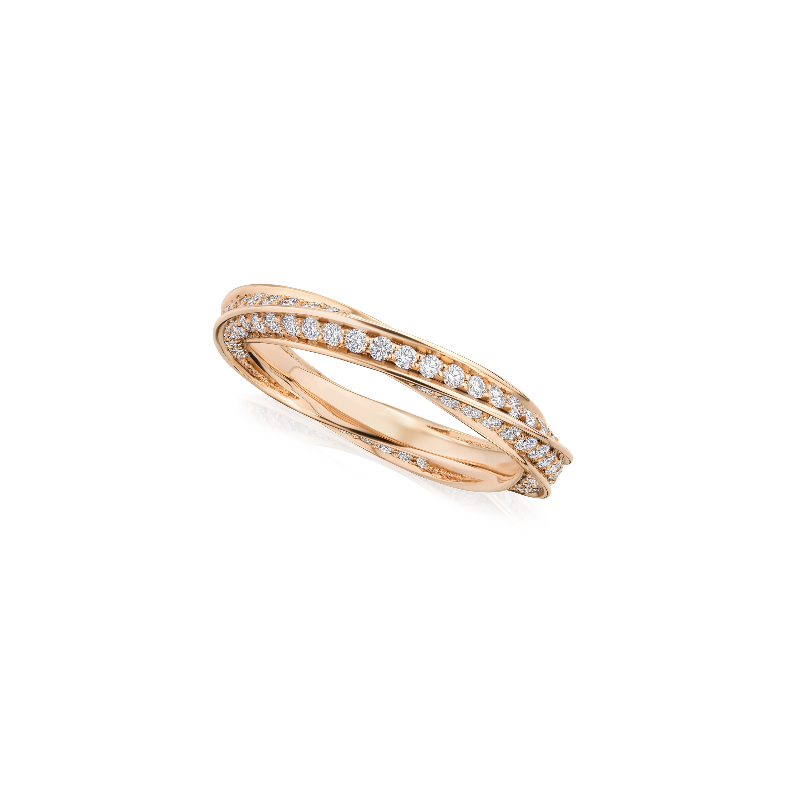 Skyline 18ct Rose Gold Twist Ring