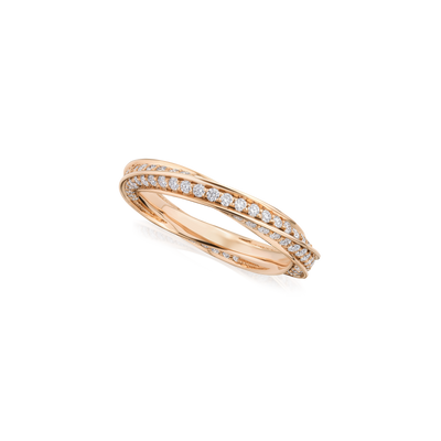 Skyline 18ct Rose Gold Twist Ring