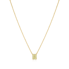 2.33ct Cushion Cut Yellow Diamond Pendant