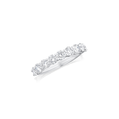1.50ct Round Brilliant Cut Diamond Half Eternity Ring
