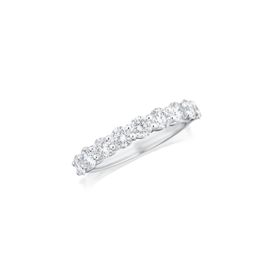 1.50ct Round Brilliant Cut Diamond Half Eternity Ring