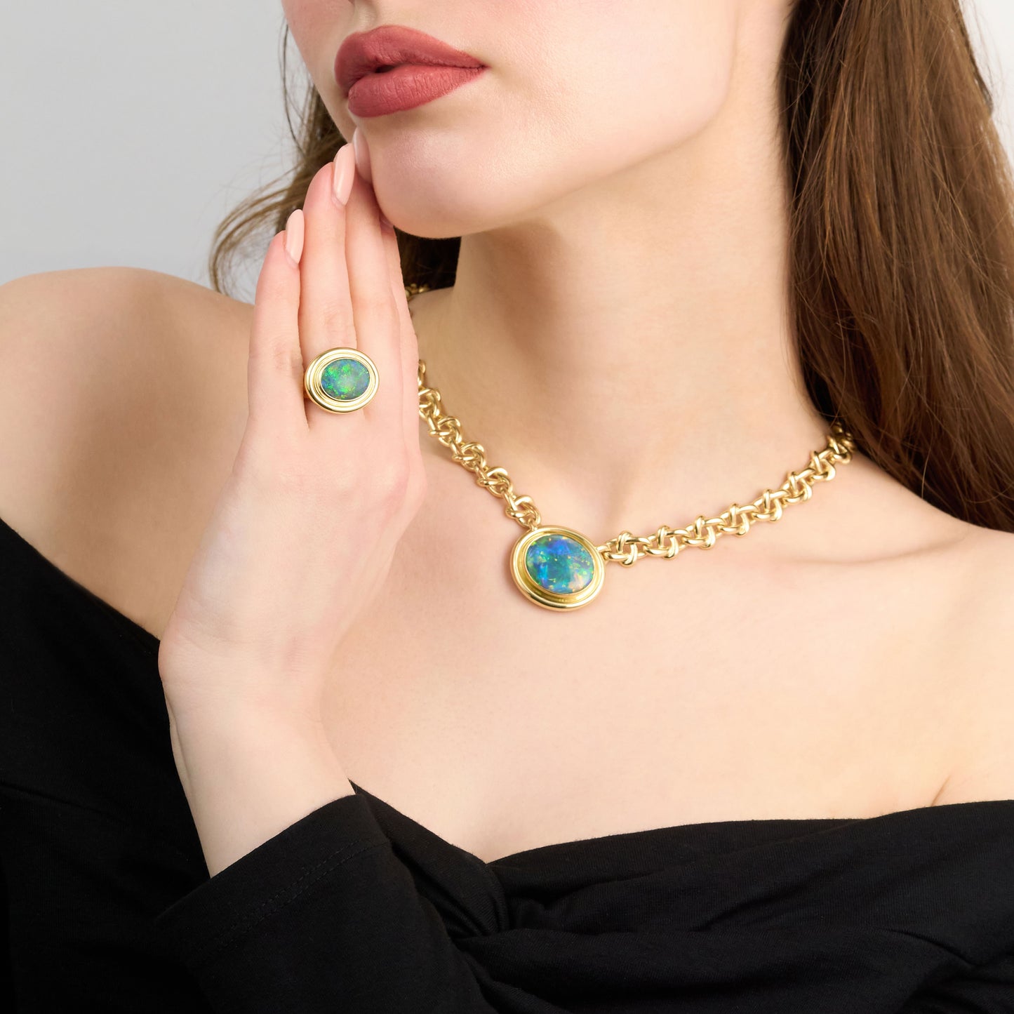3.86ct Opal 18ct Yellow Gold Ring