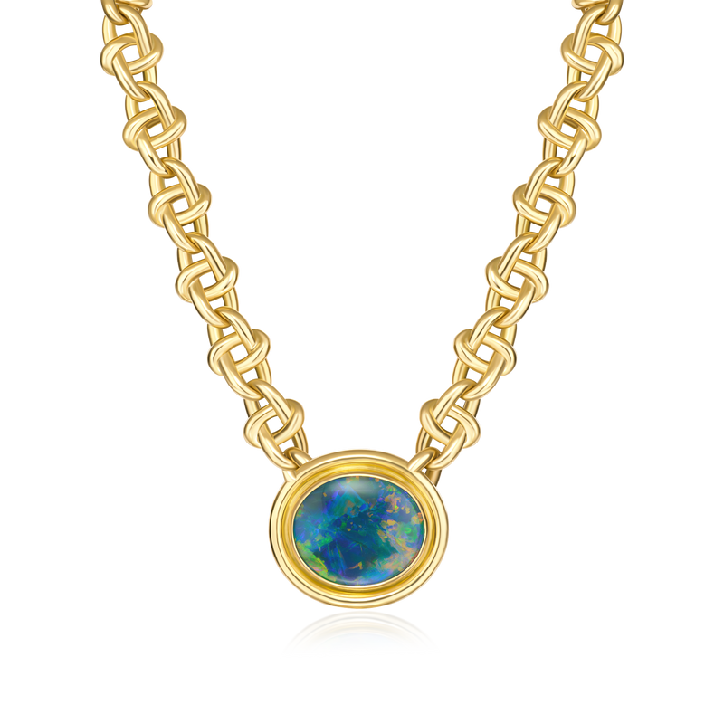 16.67ct Opal Infinity Necklace