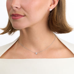 0.52ct Asscher Cut Diamond Solitaire Pendant