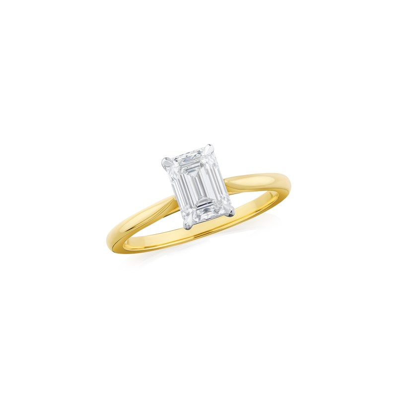 1.07ct Emerald Cut Diamond Solitaire Ring
