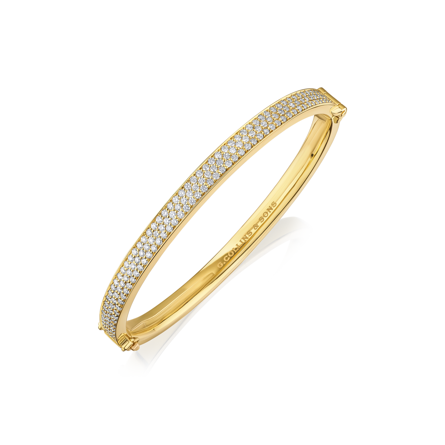 18ct Yellow Gold Diamond Bangle