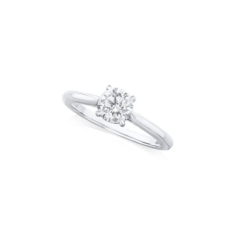 0.70ct Round Brilliant Cut Diamond Solitaire Ring