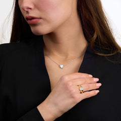 0.84ct Shield Cut Diamond 18ct Yellow Gold Ring