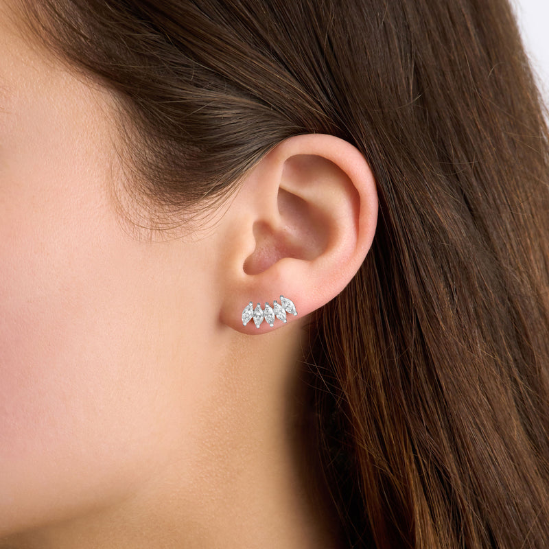 0.62ct Marquise Diamond Ear Cuff