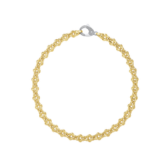 Infinity 18ct Yellow Gold Diamond Set Necklace