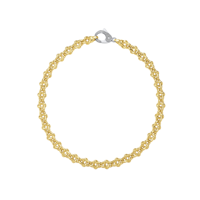 Infinity 18ct Yellow Gold Diamond Set Necklace