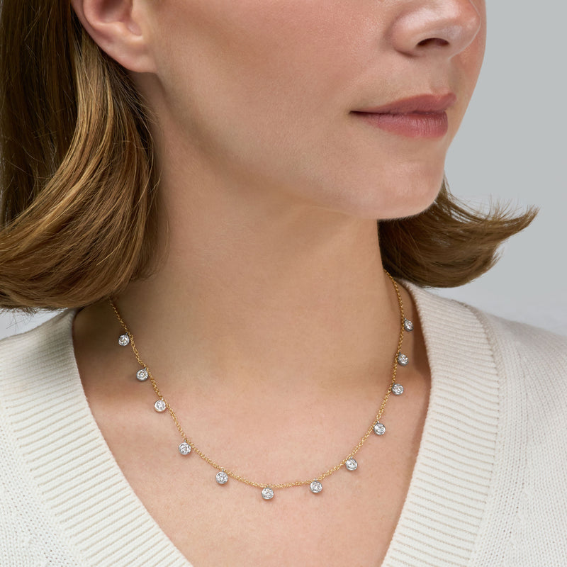 2.28ct Spectacle Set Diamond Necklace
