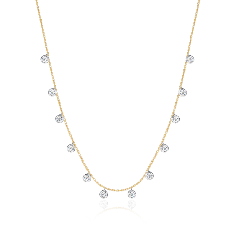 2.28ct Spectacle Set Diamond Necklace