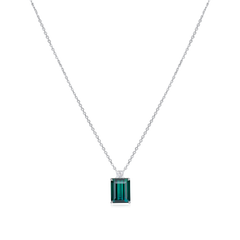 4.84ct Lagoon Tourmaline and Diamond Pendant