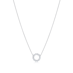 0.73ct Diamond Circle Pendant
