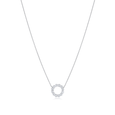 0.73ct Diamond Circle Pendant