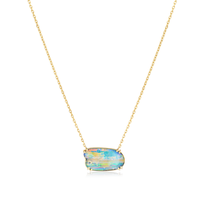 Opal 18ct Yellow Gold Pendant