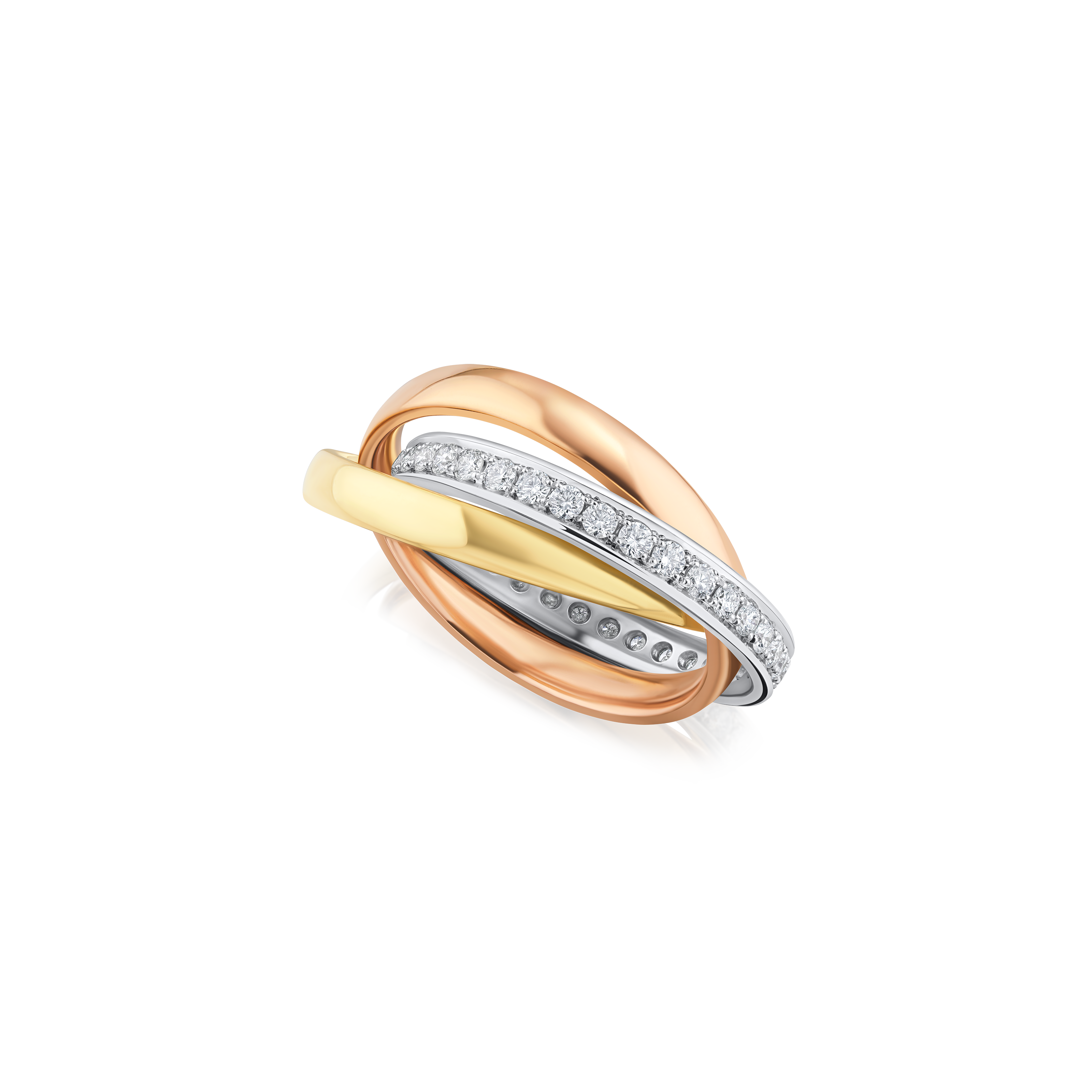 Diamond Set Russian Wedding Ring