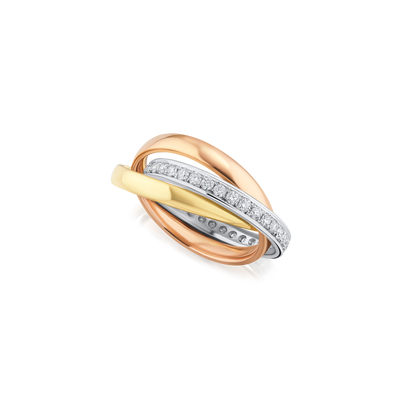 Diamond Set Russian Wedding Ring