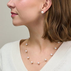 18ct Yellow Gold Pearl Necklace