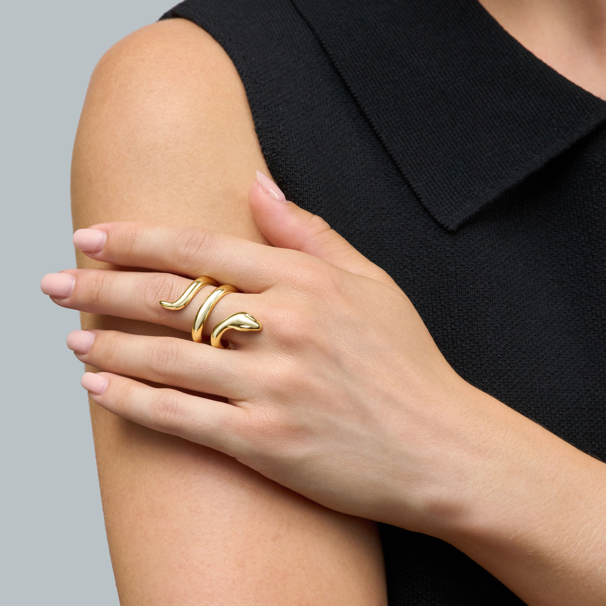 18ct Yellow Gold Serpent Ring