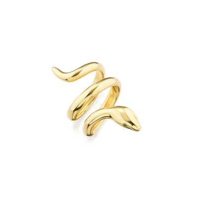 18ct Yellow Gold Serpent Ring
