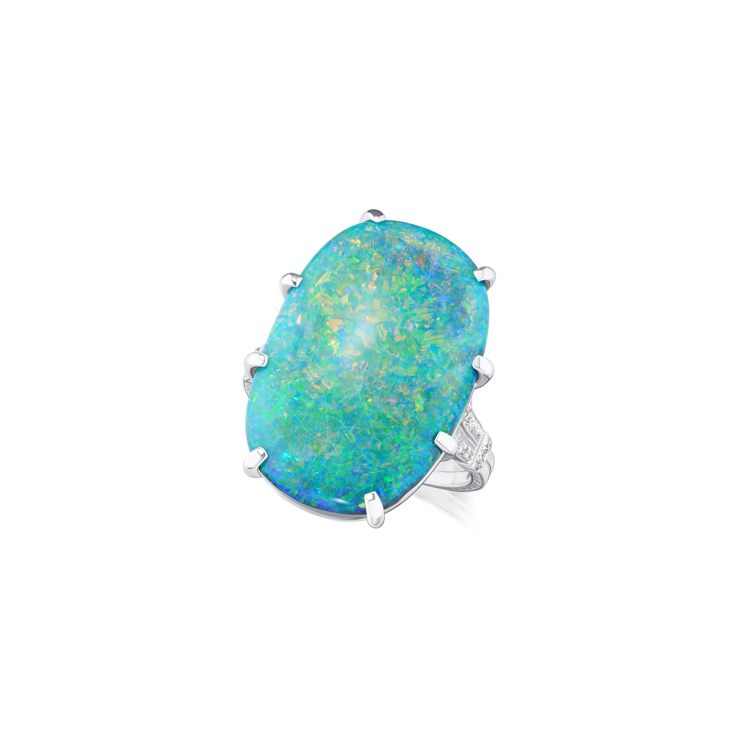 Opal and Diamond Dress Ring