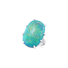 Opal and Diamond Dress Ring