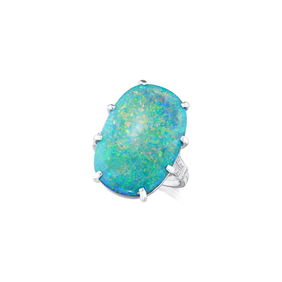 Opal and Diamond Dress Ring