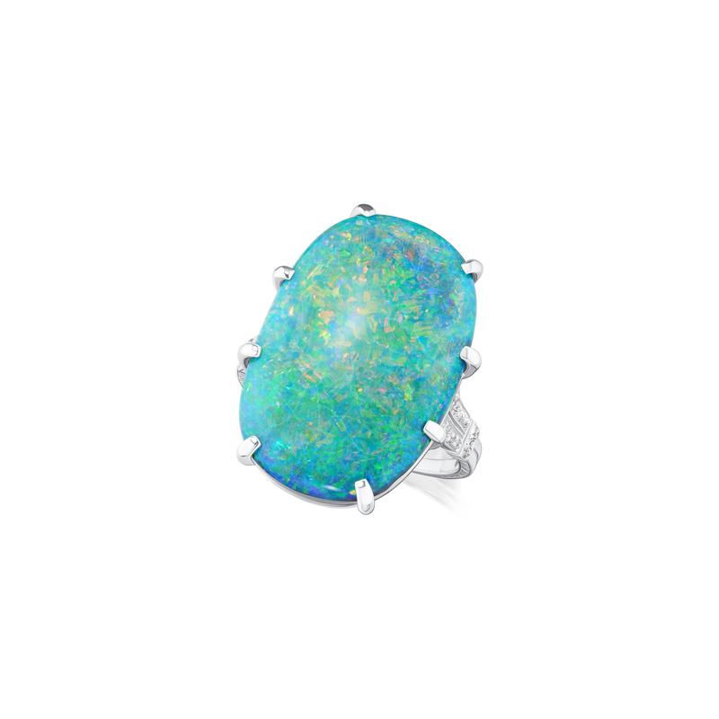 Opal and Diamond Dress Ring