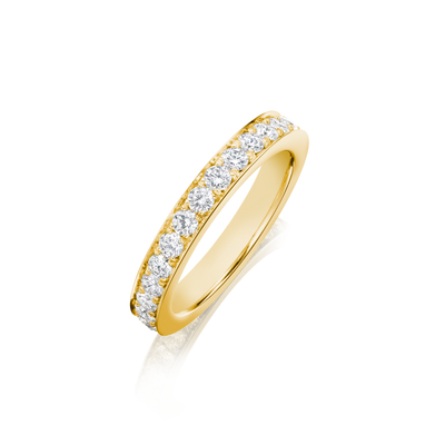 Skyline 18ct Yellow Gold Diamond Set Half Eternity Ring, 4mm