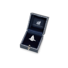 3.06ct Pear Cut Diamond Solitaire Ring