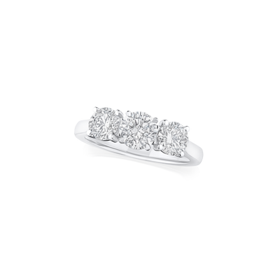 1.70ct Round Brilliant Cut Diamond Three Stone Ring