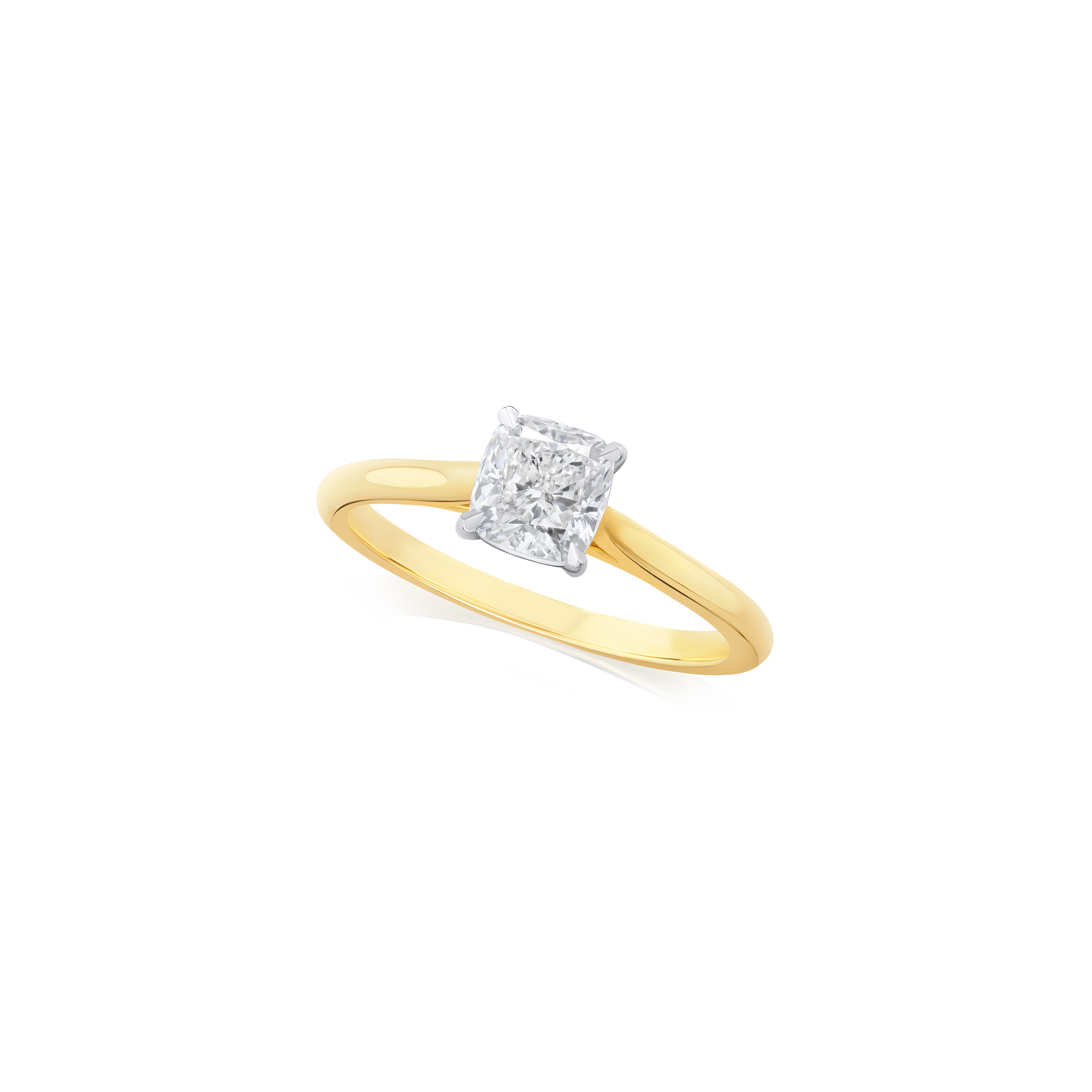 0.84ct Cushion Cut Diamond Solitaire Ring