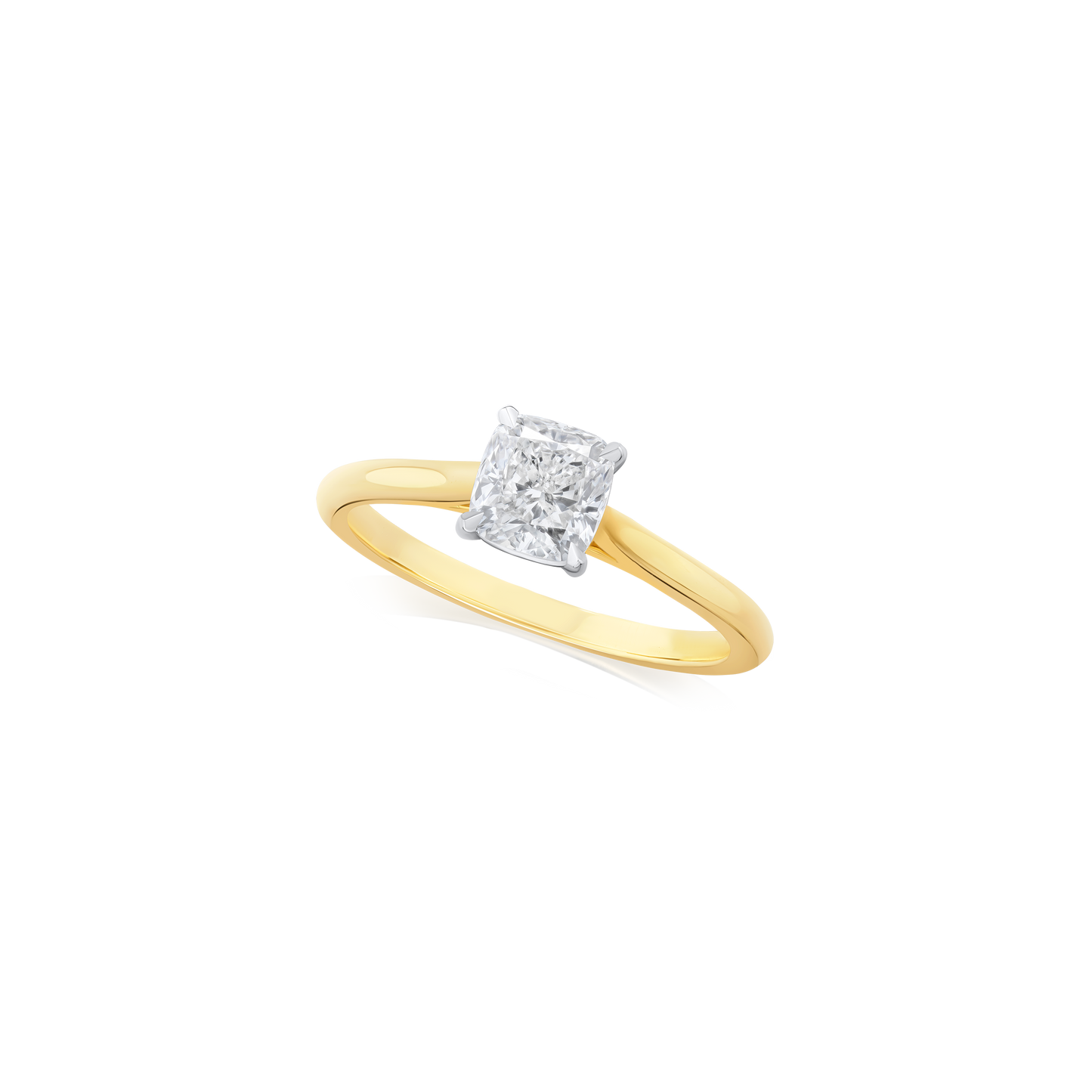 0.84ct Cushion Cut Diamond Solitaire Ring