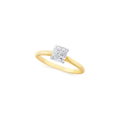 0.84ct Cushion Cut Diamond Solitaire Ring