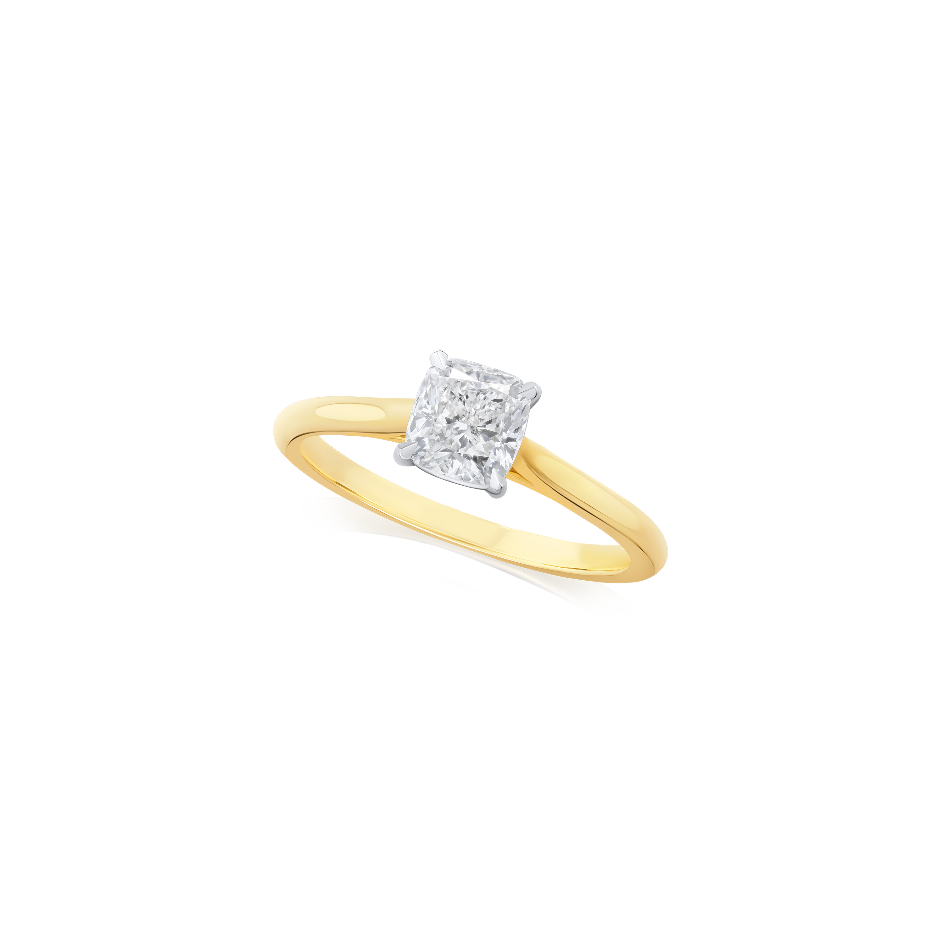 0.84ct Cushion Cut Diamond Solitaire Ring