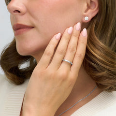 Baguette Cut Diamond Set Full Eternity Ring