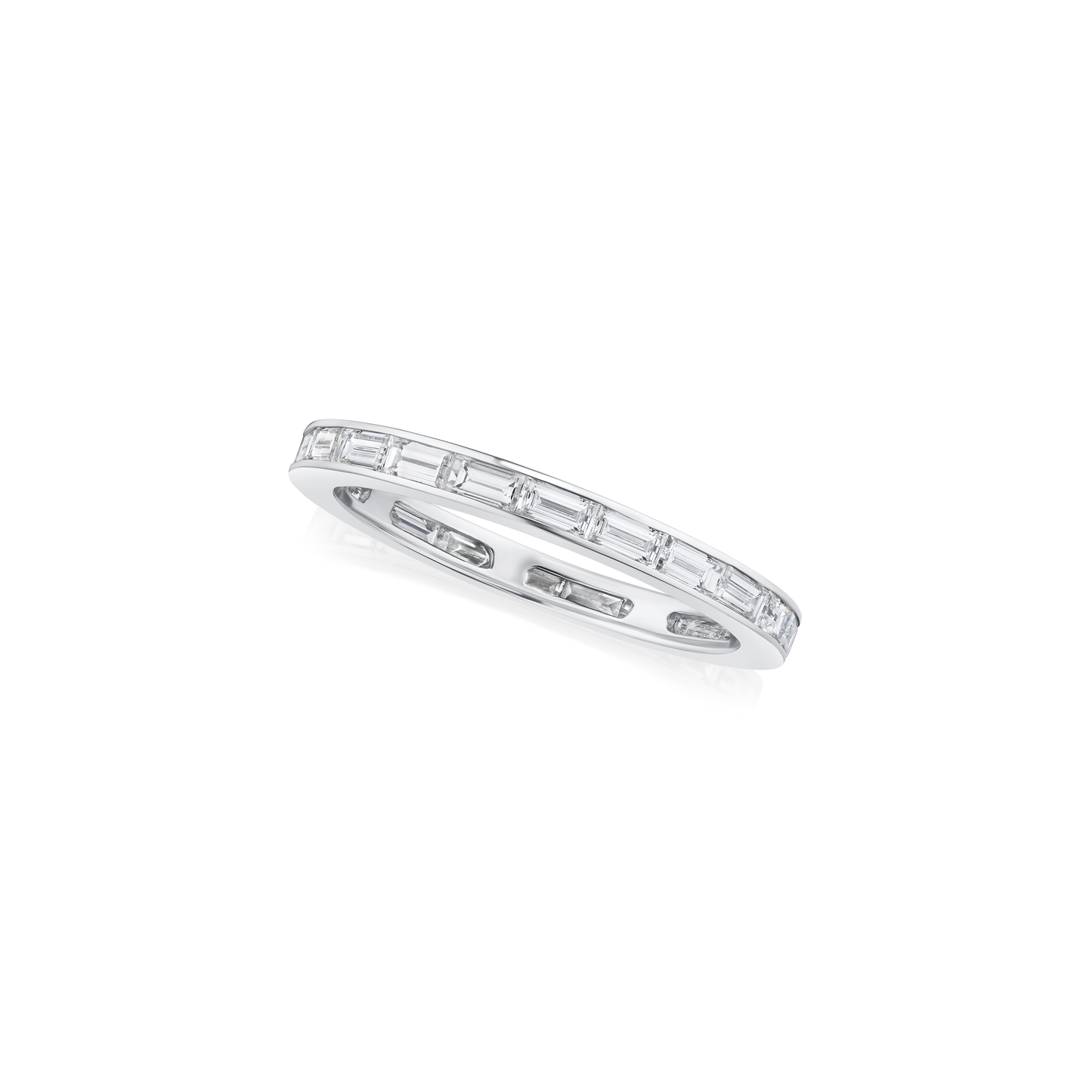 Baguette Cut Diamond Set Full Eternity Ring