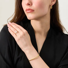 18ct Yellow Gold Bead Bangle