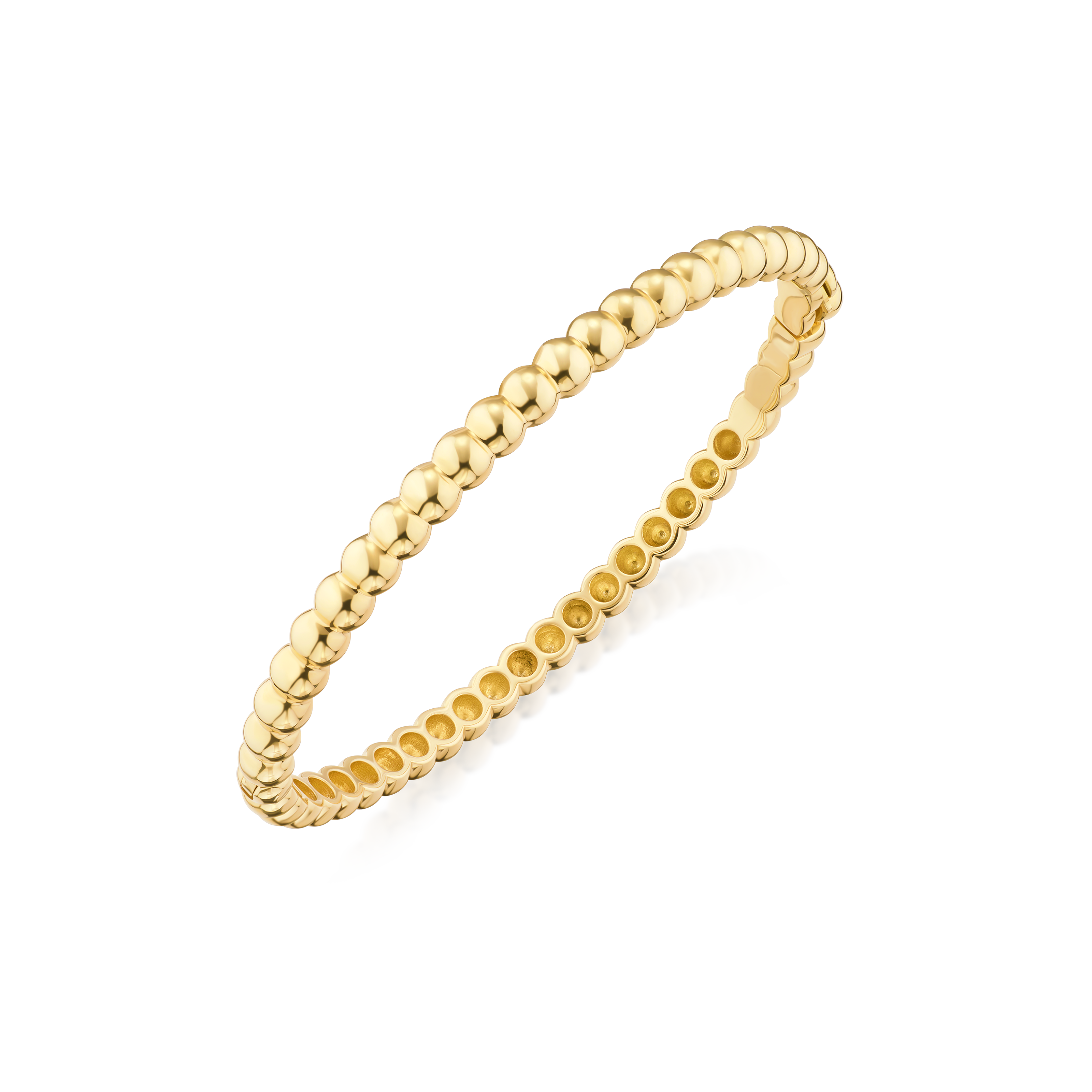 18ct Yellow Gold Bead Bangle