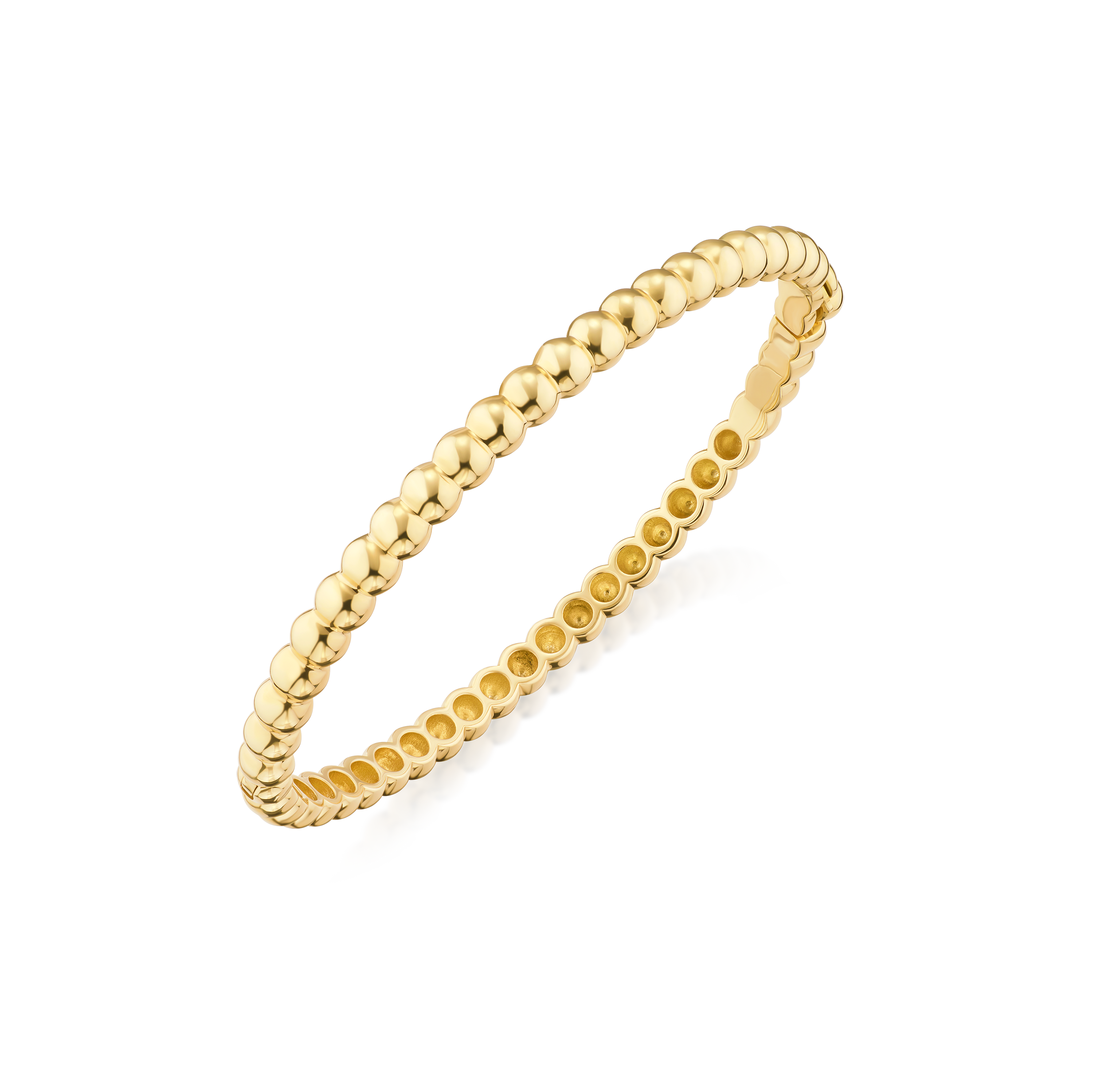 18ct Yellow Gold Bead Bangle
