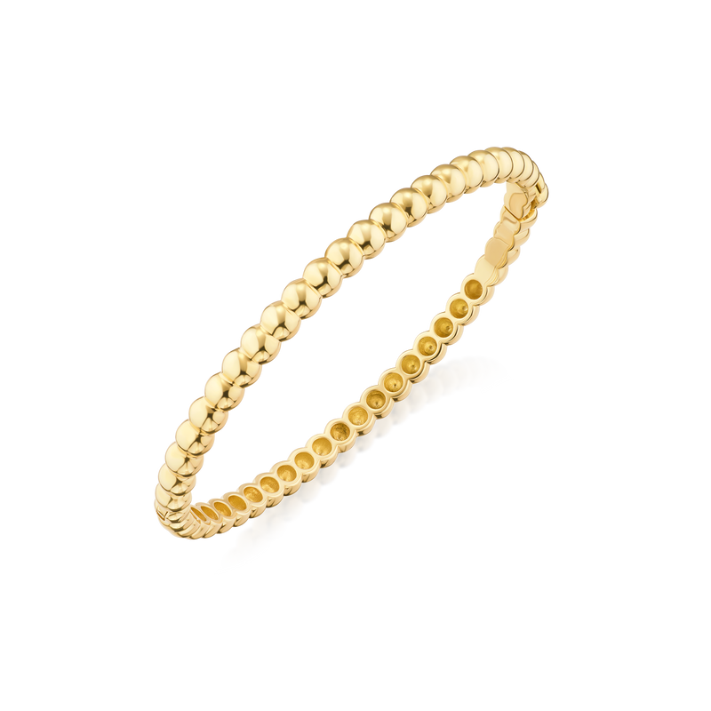 18ct Yellow Gold Bead Bangle