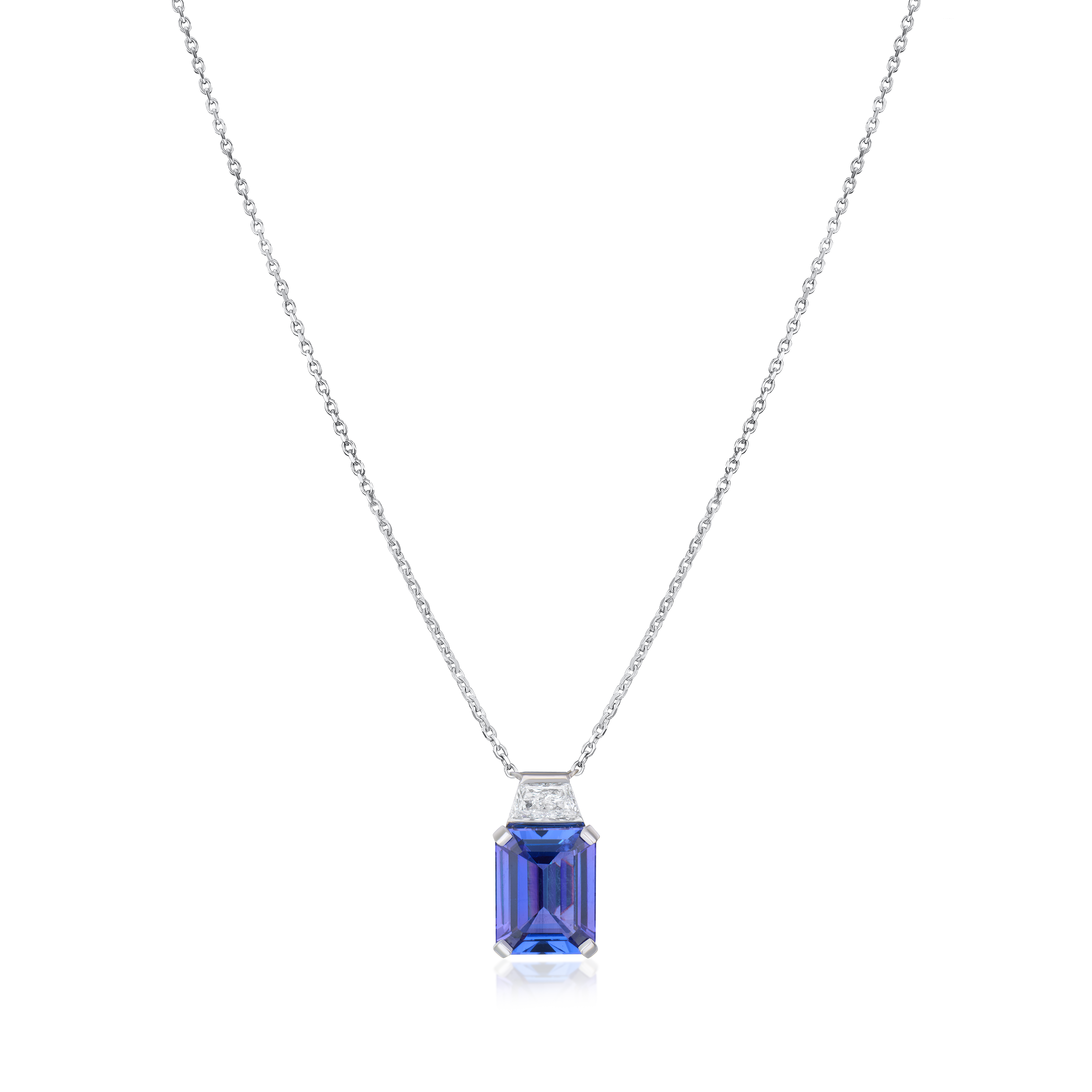 Tanzanite and Diamond Pendant
